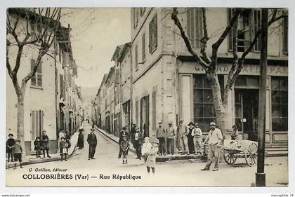 COLLOBRIERES VAR RUE REPUBLIQUE