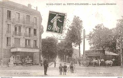Carte Postale - Reproduction CPA - 92 Petit Colombes - Rond Point de Petit Colombes - Les Quatre Chemins - Carte du Musé