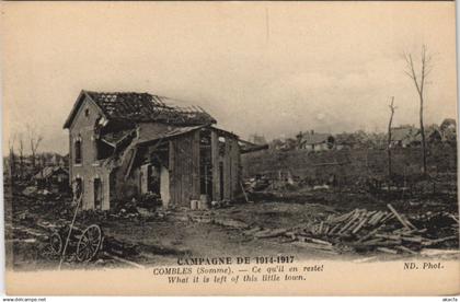 CPA Guerre COMBLES restes (25376)