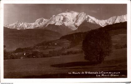 CPA Route De St Gervais a Combloux Le Mont Blanc