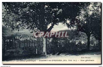 CPA Le Cantal Pittoresque Condat en Feniers Vue Generale