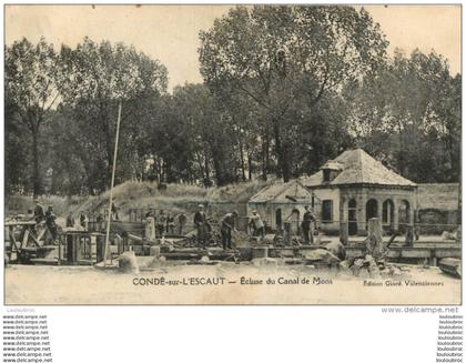 CONDE SUR ESCAUT ECLUSE DU CANAL DE MONS