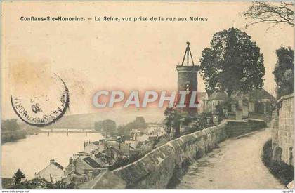 CPA Conflans Ste Honorine la Seine vue prise de la rue aux Moines