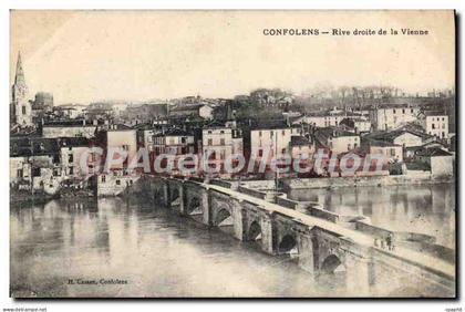 CPA CONFOLENS rive droite