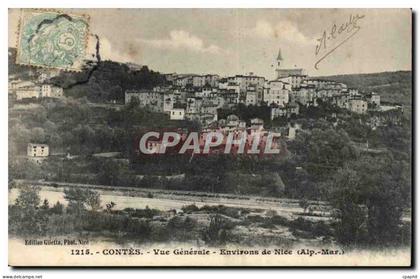 Contes - Vue Generale - Environs de Nice - CPA