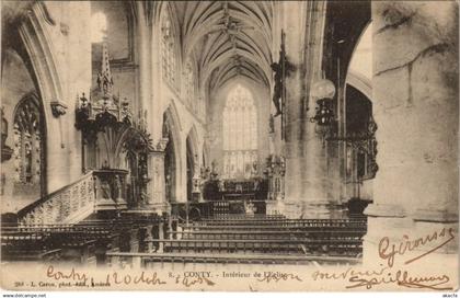 CPA CONTY Intérieur de l'Église (25492)
