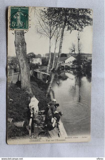 Corbeil, vue sur l'Essonne, lavoir, Essonne 91