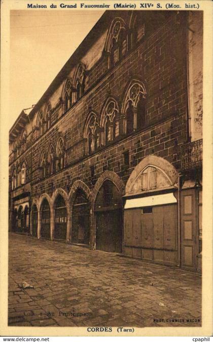 CPA Maison du Grand Fauconnier Cordes