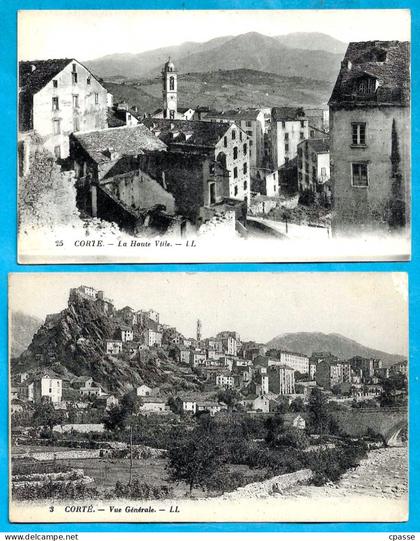 (Lot de 2) CPA 20 2B CORTE Haute-Corse