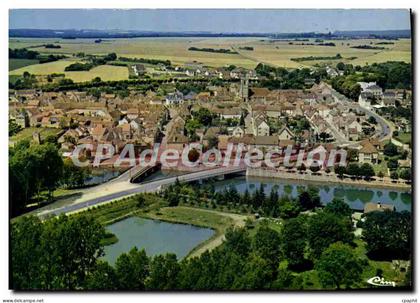 CPSM Coulanges Sur Yonne Vue Generale Aerienne