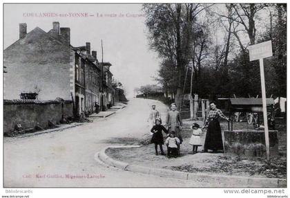 D89 - COULANGES SUR YONNE < VUE ANIMEE DE LA ROUTE COURSON