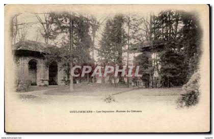 CPA Coulommiers Les Capucins Ruines du Chateau
