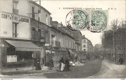 CPA Courbevoie Quai du port
