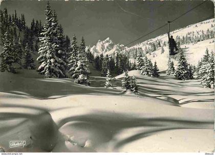 Carte Postale - 73 - Courchevel - Vallée de Saint Bon - Les Télébennes Courchevel-Verdon dominés par la Croix de Verdon
