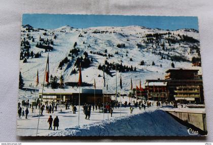 Cpm 1967, Courchevel, départ du télébenne des Verdons Saulire et Bellecote, Savoie 73