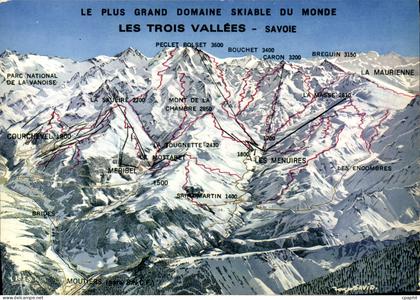 CPSM Les Trois Vallees Savoie France Courchevel Meribel