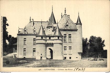 CPA Courpiere chateau des Rioux