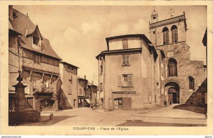CPA COURPIERE Place de l'Eglise (1254150)