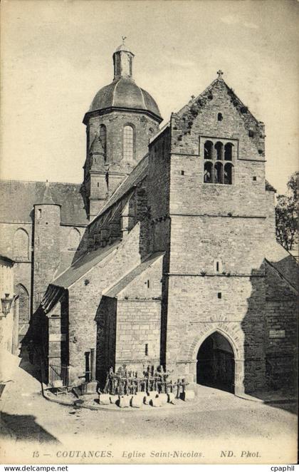 CPA Coutances Eglise Saint Nicolas