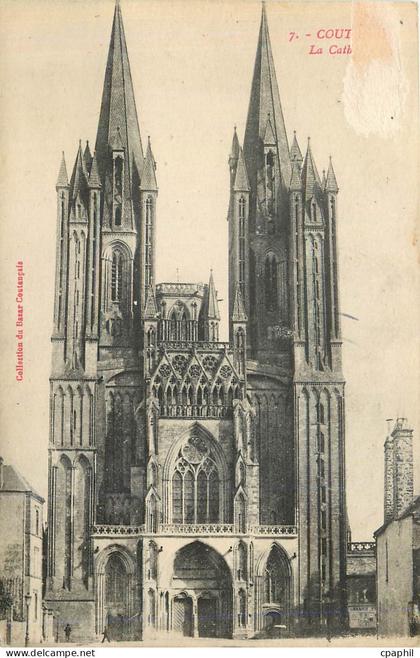 CPA Coutances La Cathedrale