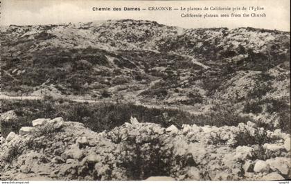 CPA Craonne Le Plateau de Califorime Pris de L'Eglise Chemin des Dames Militaria