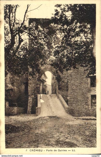 CPA Cremieu Porte de Qulrieu
