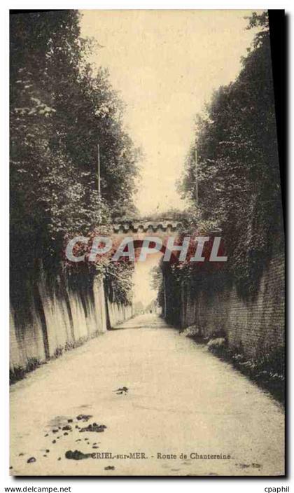 CPA Criel sur Mer Route de Chatereine