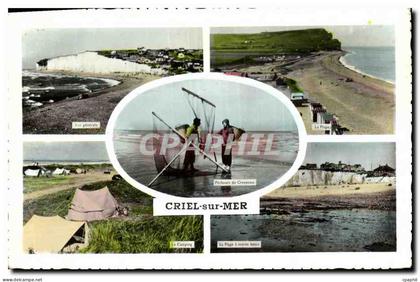 CPSM Criel Sur Mer Pecheurs de crevettes