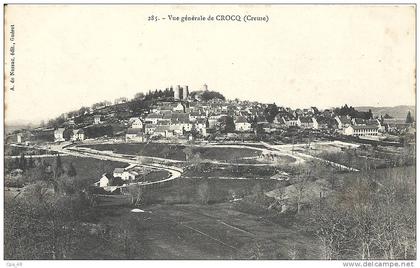 Creuse- Vue Générale de Crocq.