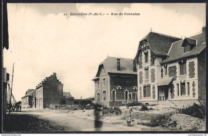 CPA Croisilles, Rue de Fontaine