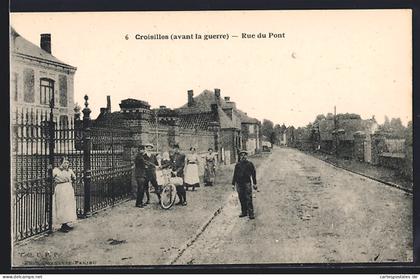 CPA Croisilles, Rue du Pont