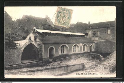 CPA Cruzy-le-Chatel, Le Lavoir