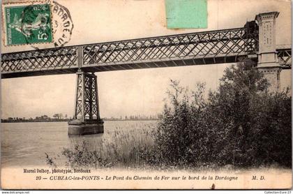 (26/05/26) 33-CPA CUBZAC LES PONTS