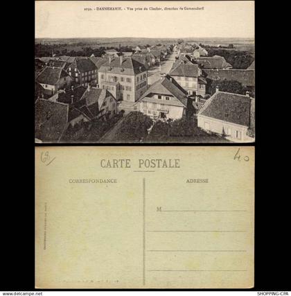 68 - Dannemarie - Vue prise du clocher, direction de Gomersdorff