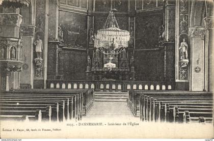 CPA Dannemarie Interieur De L'Eglise