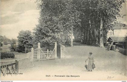 CPA Dax Promenade des Remparts