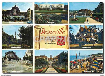 CPM Deauville Plage Fleurie