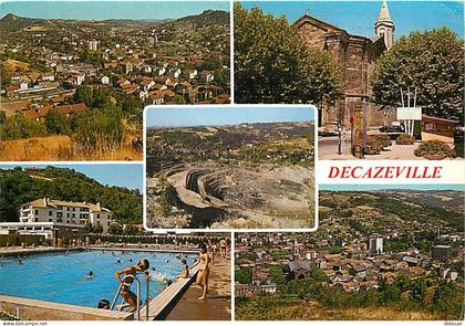 Carte Postale - 12 - Decazeville - Multivues - Piscine - CPM - Flamme Postale de Decazeville - Voir Scans Recto-Verso -