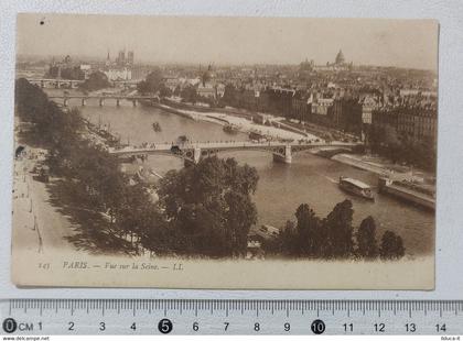 I122123 Cartolina Francia - Paris - Vue sur la Seine - VG 1905