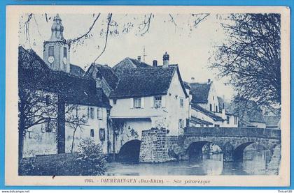 CPA BAS-RHIN (67) - DIEMERINGEN - SITE PITTORESQUE
