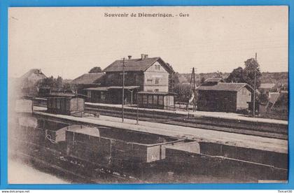 CPA BAS-RHIN (67) - SOUVENIR DE DIEMERINGEN - GARE