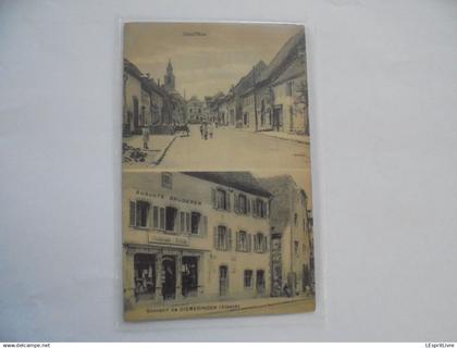 Souvenir de DIEMERINGEN Multivues Grand Rue Animée  Carte Postale  CP PK AK