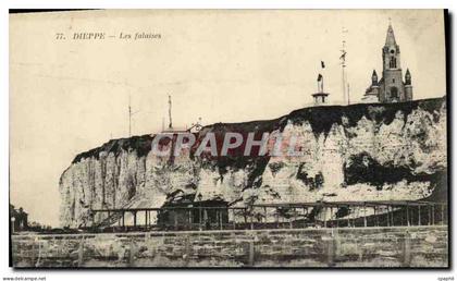 CPA Dieppe Les falaises