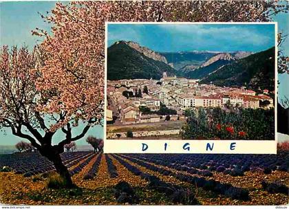 Carte Postale - 04 - Digne les Bains - Vue Générale - Flamme Postale de Digne les Bains - CPM - Voir Scans Recto-Verso -