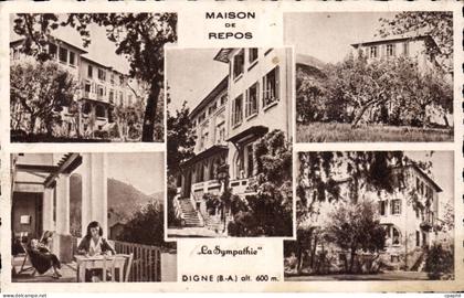 Digne - Maison de Repos - La Sympathie - CPA