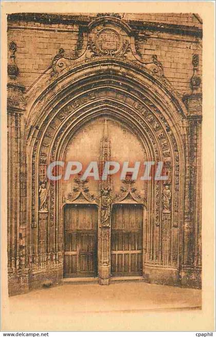 CPA Dives sur mer l'Eglise Le portail