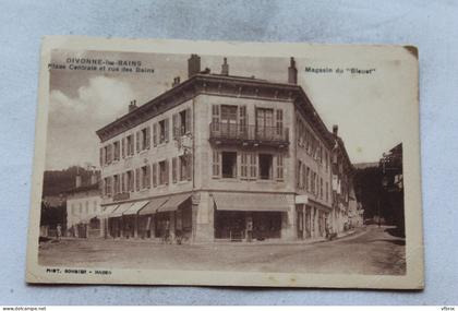 Divonne les Bains place centrale et rue des Bains Ain 01