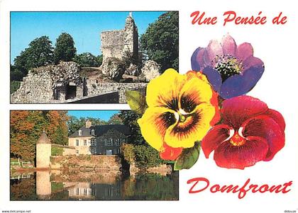 61 - Domfront - Multivues - Fleurs - CPM - Voir Scans Recto-Verso