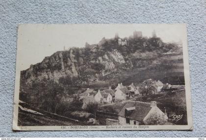 Domfront, rochers et ruines du donjon, Orne 61
