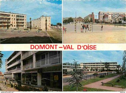 95 - Domont - Multivues - immeubles - architecture - Carte dentelée - CPM - Voir Scans Recto-Verso